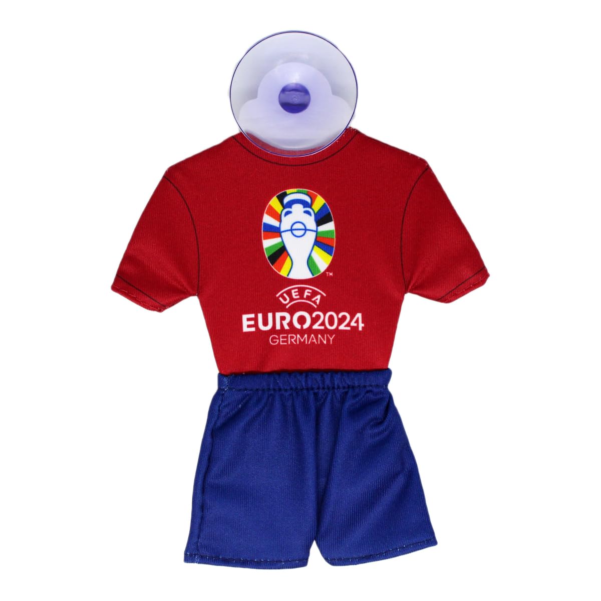 UEFA Euro 2024 Mini Kit/Mini Jersey 17 x 14 cm with Suction Cup, Football Fan Item, European Championship - Image 2