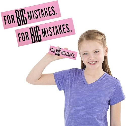 Borrador Jumbo Big Mistake, suministros escolares, recuerdos de fiesta (paquete de 2)
