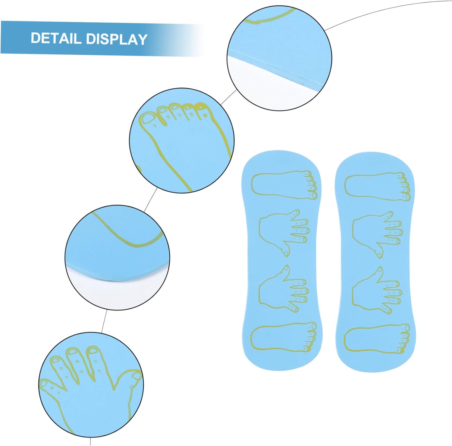 2Pcs Balance Boards for Outdoor Coordination Training EVA Non-slip Hand-foot Therapy Supplies for Movement and Core Strength Agility Improvement in Boys