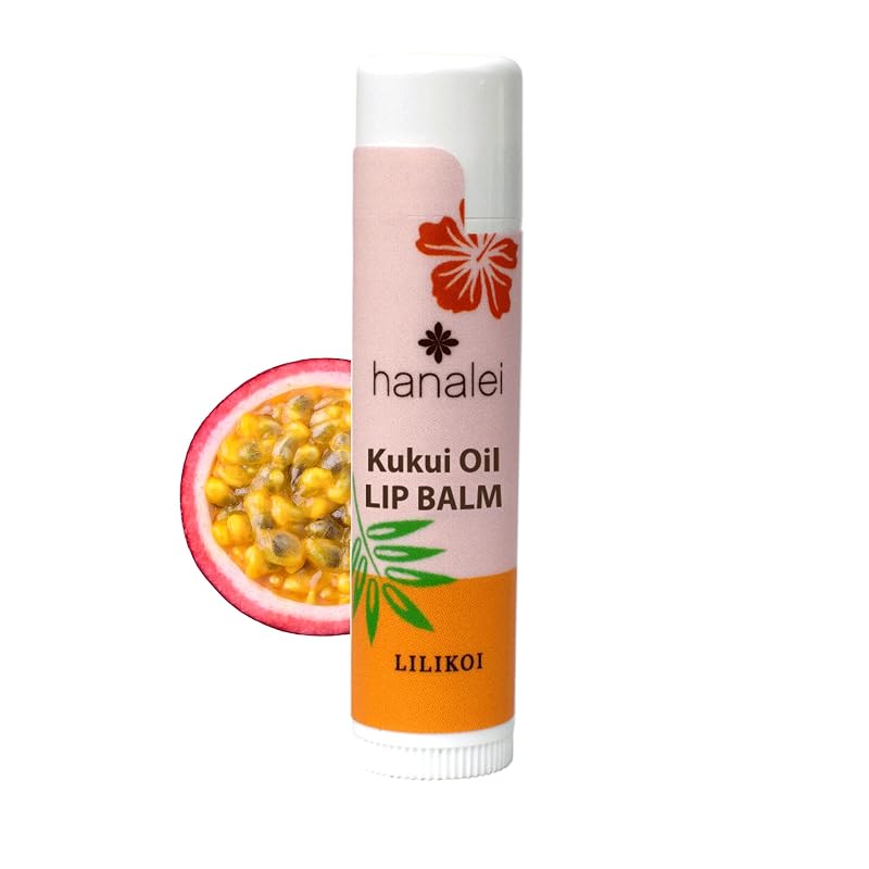 Hanalei Bálsamo labial Lilikoi com óleo de kukui e cera de abelha, 4 g