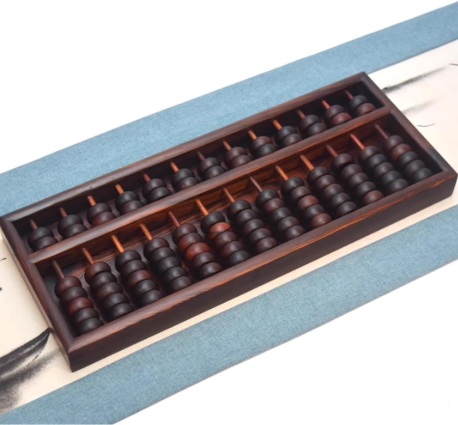 Math Abacus Educational Tool Abacus Redwood 13 Digits Chinese Tool for Arithmetic Mathematic Education Ornament Office Decoration