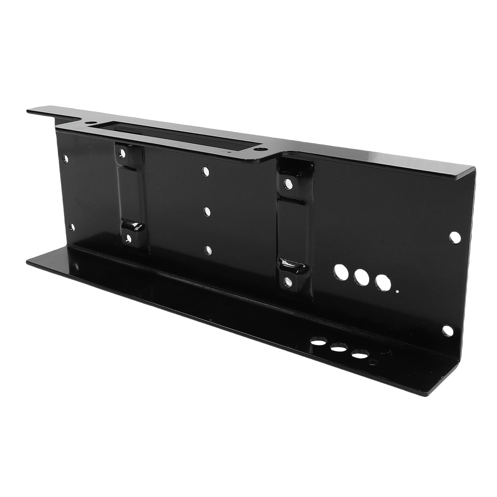 Luocute Plaque de Montage de Treuil Universelle, en Acier Robuste 15 000 Lb avec Matériel de de Guide-câble, pour Camion SUV Remorque Modèle de Boulon surélevé 10x4,5 Pouces