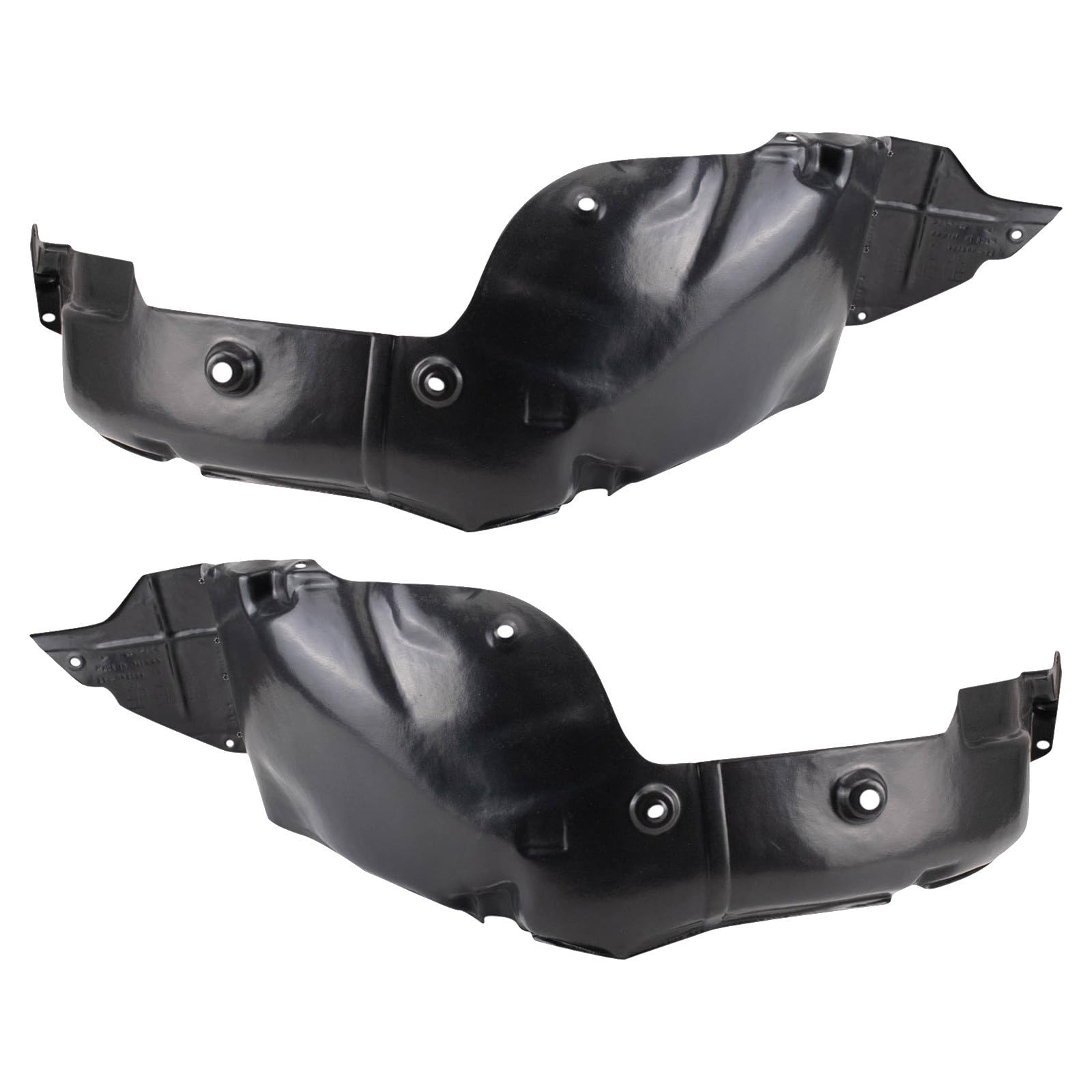 TRQ Inner Fender Liner Set Compatible with 2013 Hyundai Veloster HY1248151 HY1249151