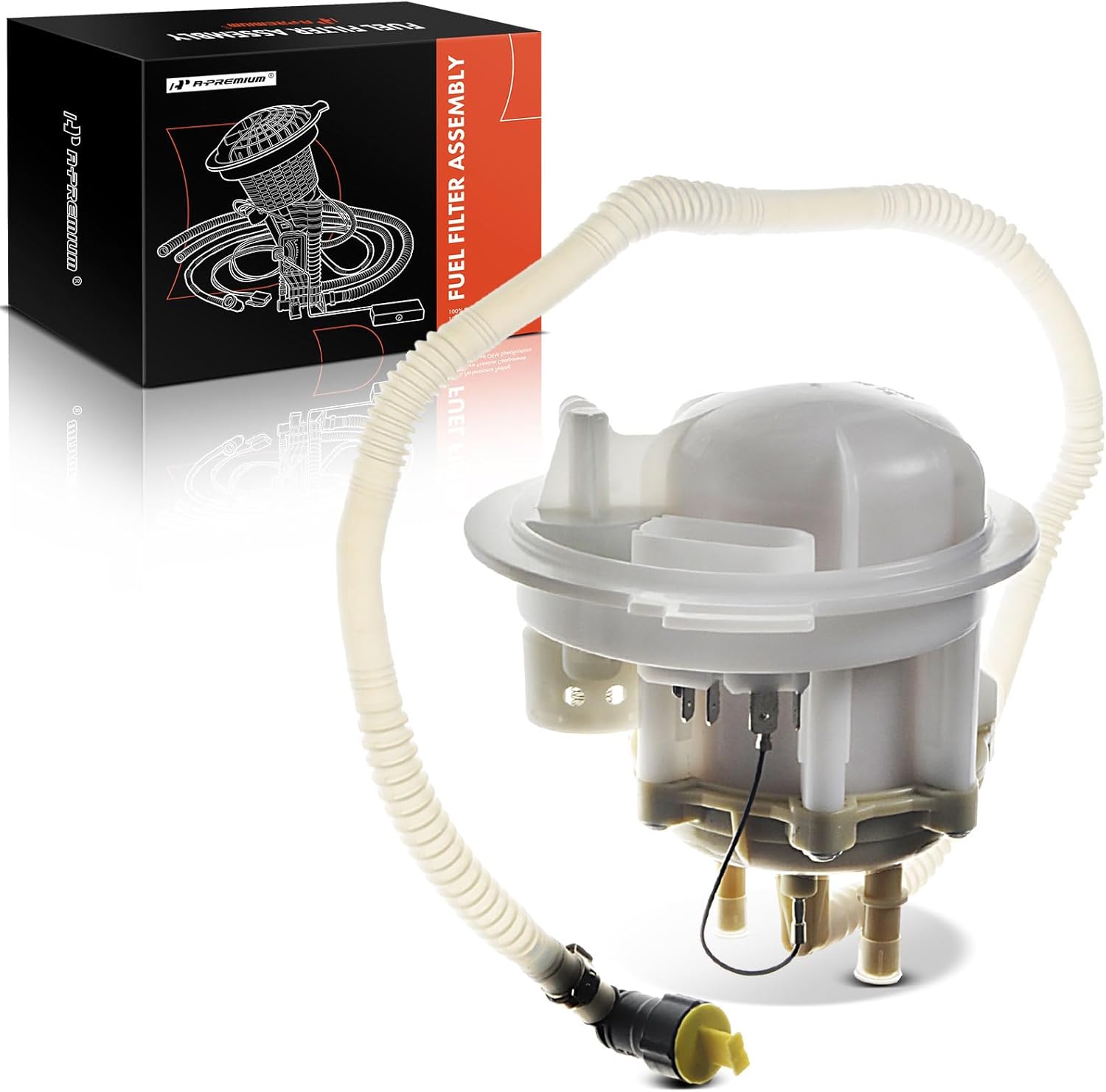 A-Premium Rear Fuel Filter Assembly Compatible with Volkswagen Touareg, 2004 2005 2006, 3.2L 4.2L, Gas, Replace# 7L0919679