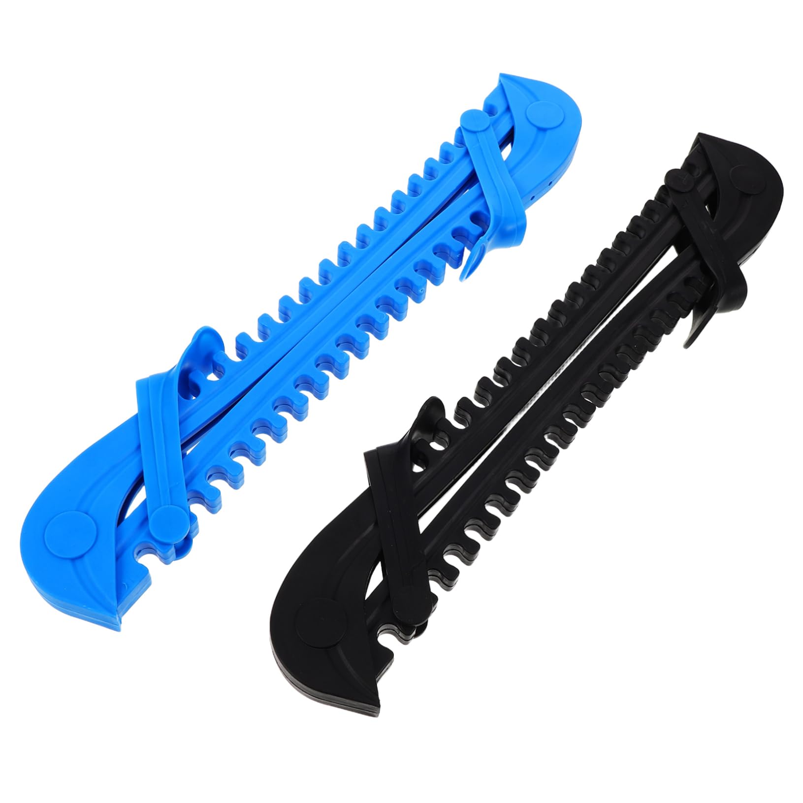 UKCOCO Protectores de Patines de Hielo Ajustables de PVC, 4 Piezas, para Hockey y Patinaje Artístico, Cubiertas para Cuchillas, Adultos y Niños