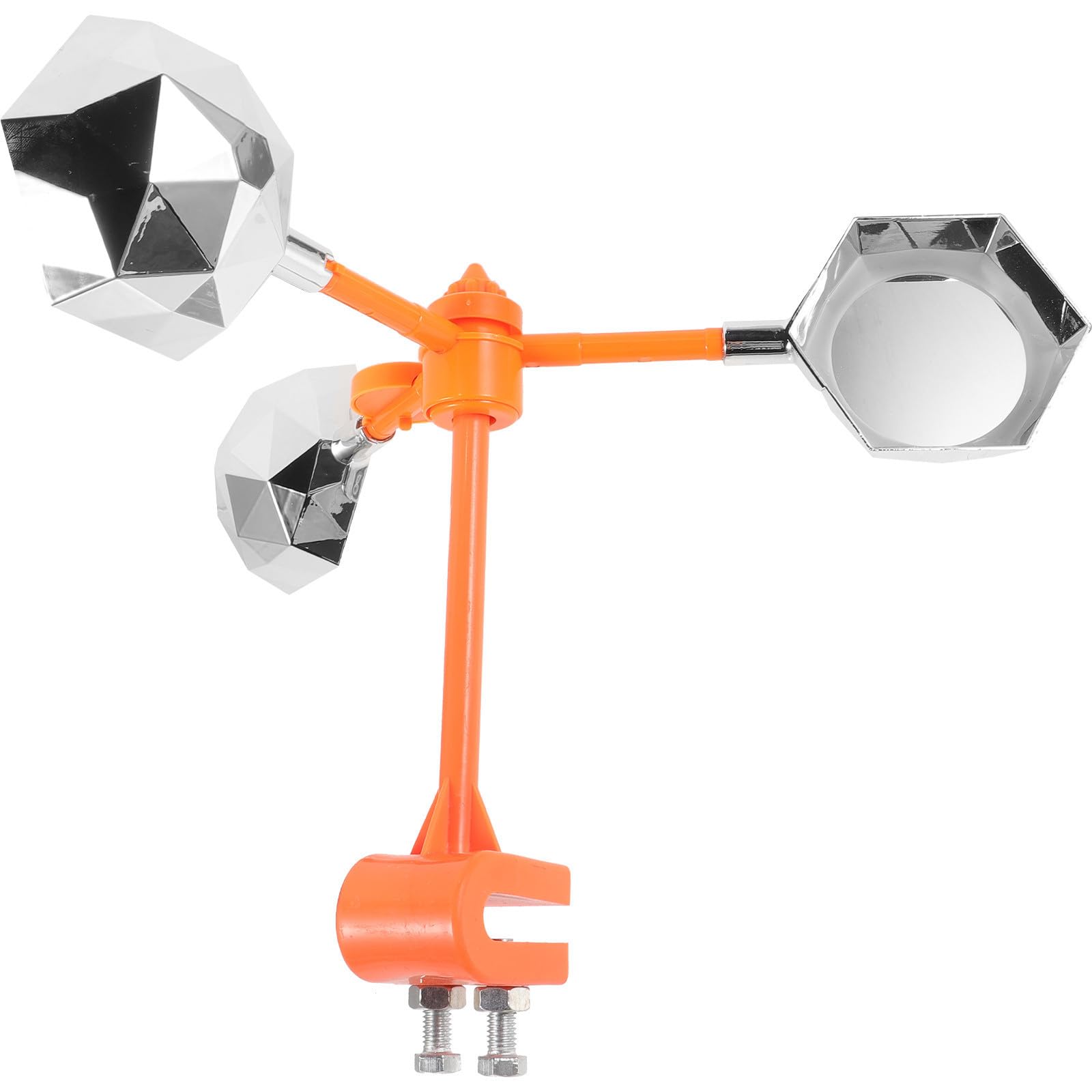 Repelente de aves eficaz con molino de viento reflectante Beavorty de acero inoxidable.