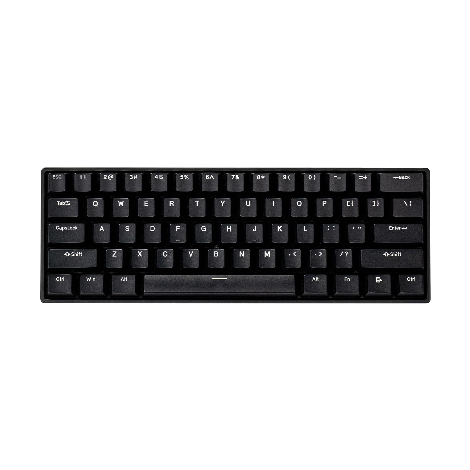 FUN60 Rapid Trigger Gaming Keyboard Magnetic Switch HE Keyboard Tri-Modes Wireless 60% White on Black, Windy Magnetic Switch