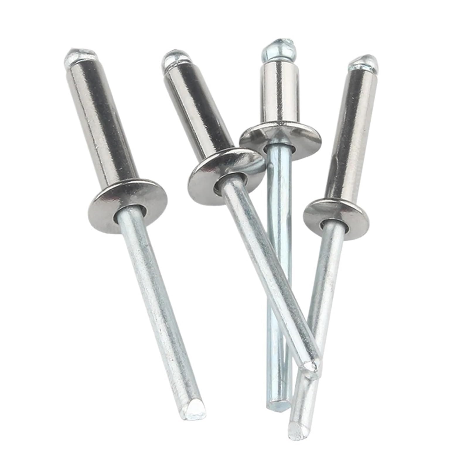 remaches ciegos, Remaches ciegos 30/50 Uds cabeza de cúpula aluminio mandril acero clavo M2.4 M3.2 M4 .8 remaches escape 8mm(M2.4 (50pcs),8mm)