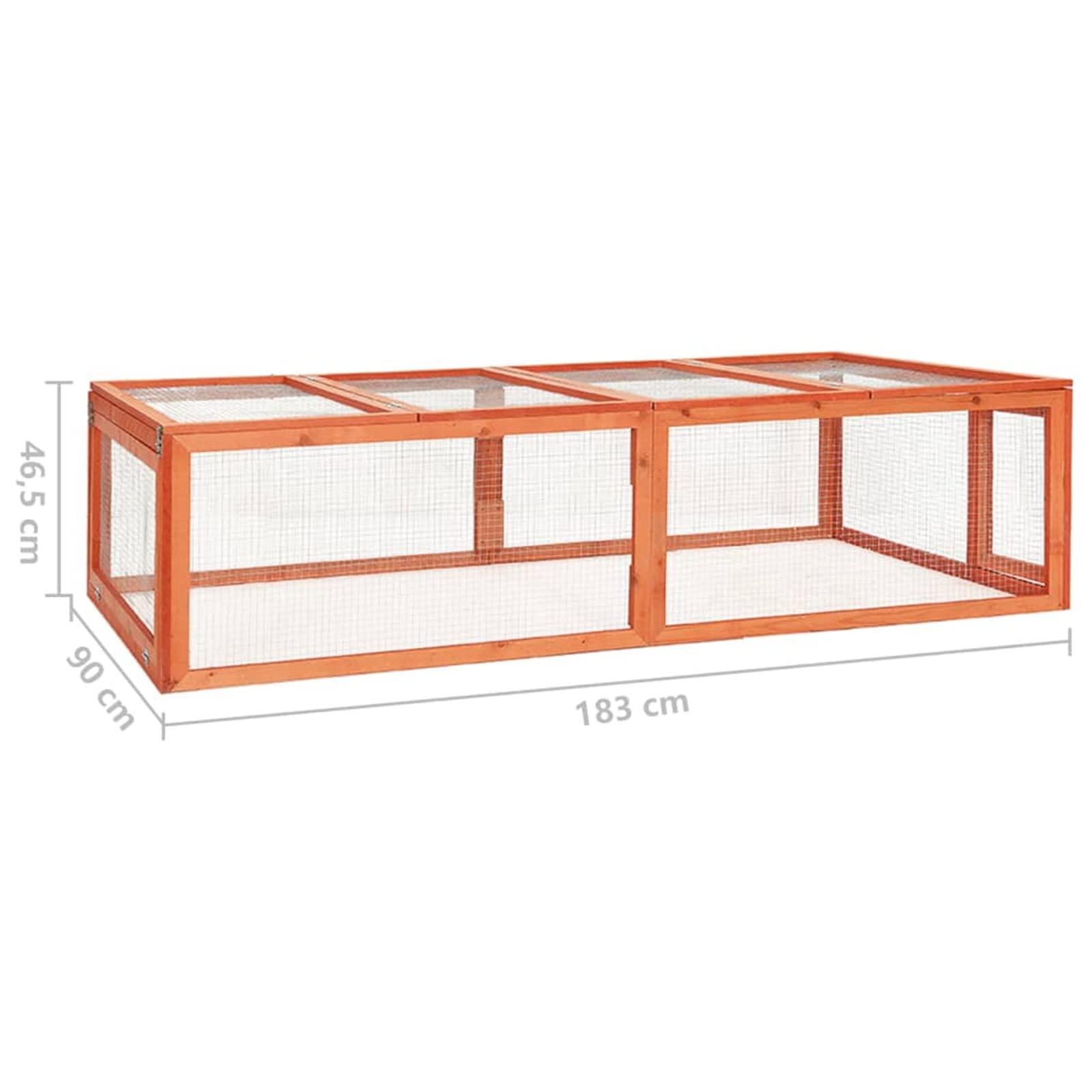 Conejera, XIAOGUANG Jaula Cobaya, Jaulas para Conejos, Jaula Hamster, Casa Conejo, Casita Conejo, Nido Conejo, de Madera Maciza de Abeto 183x90x46,5 cm