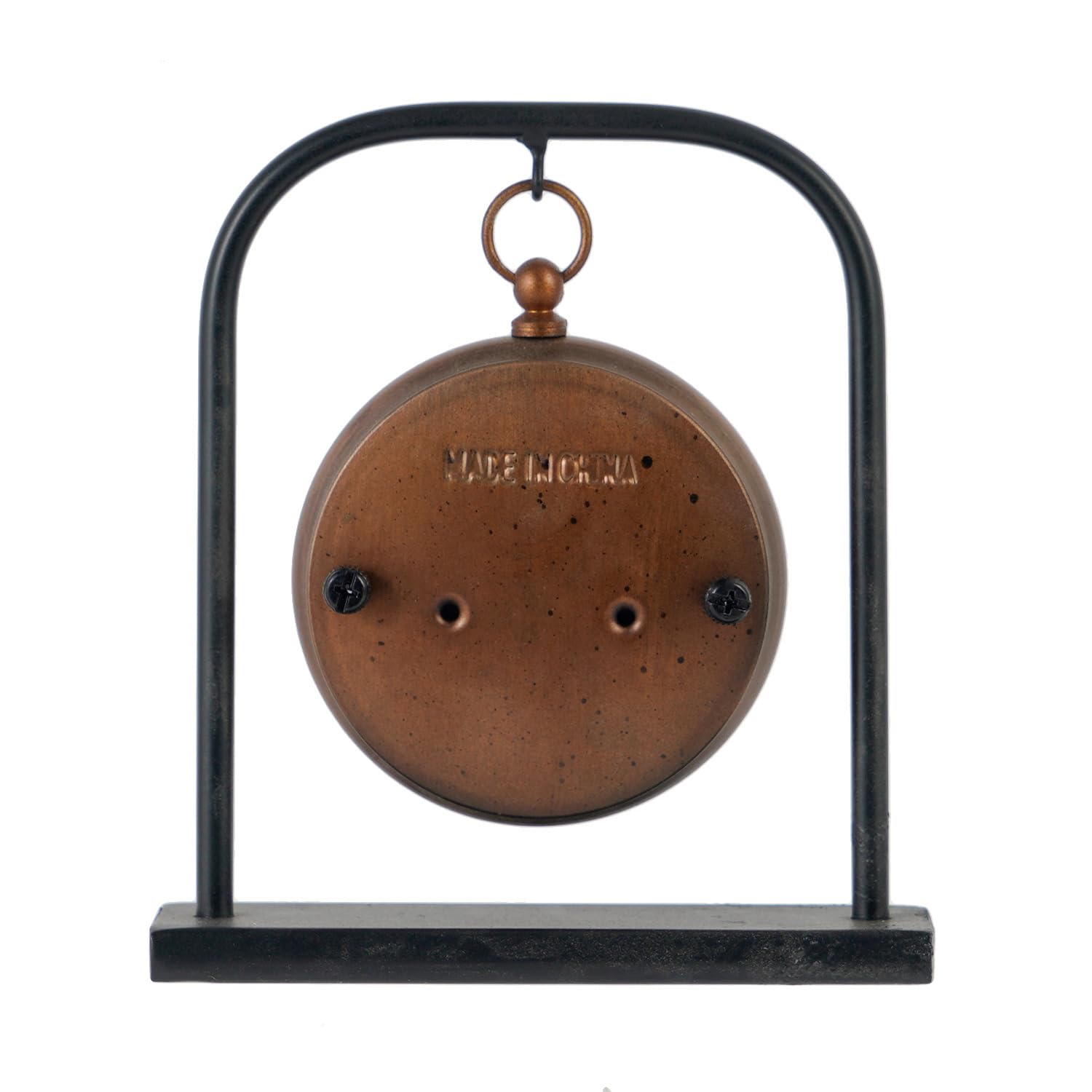 NIKKY HOME Piccolo orologio da scrivania retrò, silenzioso, senza ticchettio, classico, a batteria, decorativo, da tavolo, mensola per soggiorno