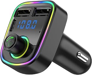 Car FM Transmitter - Fast Charge Adapter For Vehicles | Fast Charge MP3 Player FM Transmitter for Everyday Driving Commuting Truck