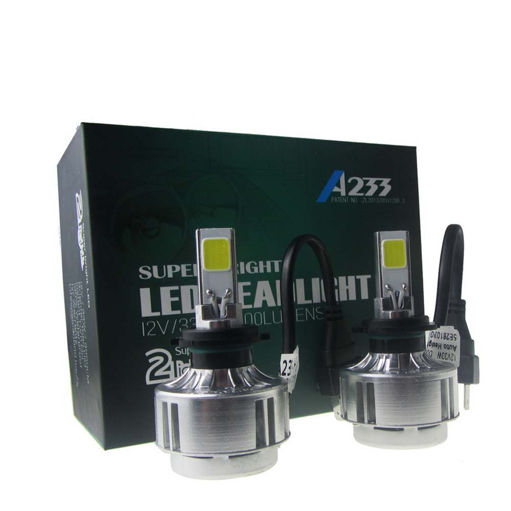 2 x 33 W 12 V LED 3000LM 6000 K faro bombilla Kit de conversión H7 super bright