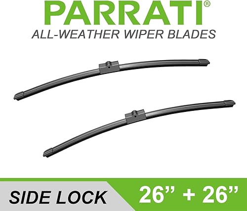 Miniatura 2 de PARRATI Limpiaparabrisas delantero de repuesto de 26 pulgadas y 26 pulgadas de alto rendimiento para todas las estaciones para VW Touareg 2004-2007