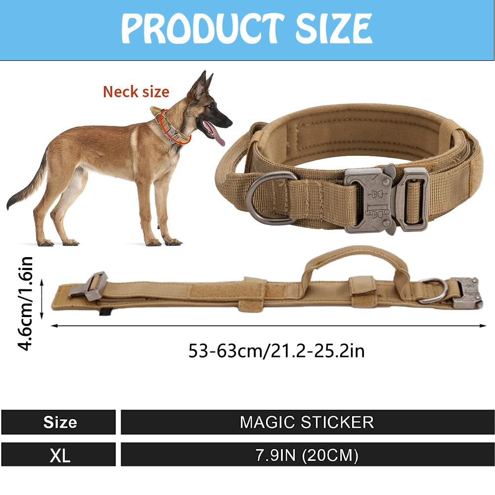 S.Lux Collare Tattico Per Cani, In Nylon, Stile Militare, Regolabile - Foto 2