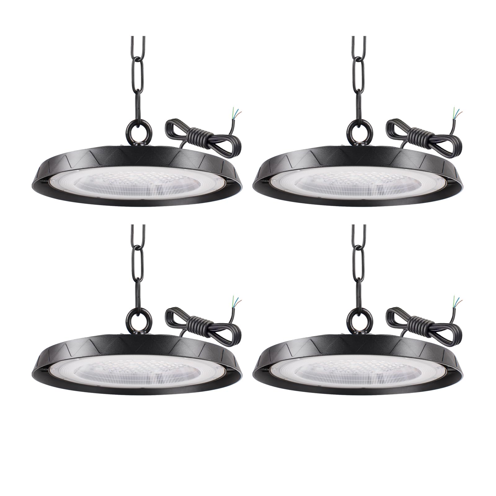200W UFO LED Werkstattlampe, Kaltweiß 6000K UFO LED High Bay Light, 20000LM Hallenstrahler IP65 Wasserdichte Industrielampe High Bay Licht für Lagerhaus, Fabriken,Garage