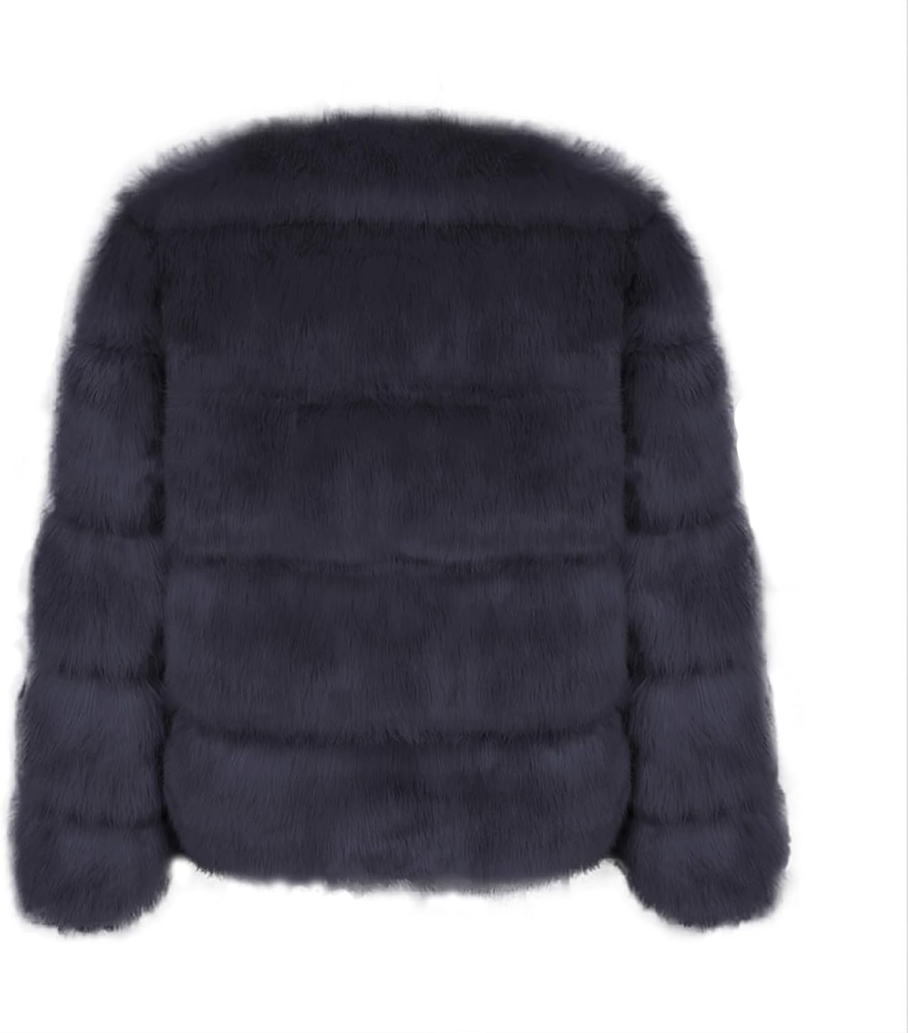 ZYXTIM Women's Luxury Faux Fur Cropped Jacket Thicken Warm Cozy Winter Coats Plus Size Open Front Fluffy Short Coat Outerwear