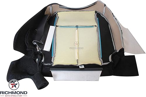 Miniatura 8 de Richmond Auto Tapicería  Funda de asiento de piel de repuesto para lado del conductor, perforada (compatible con 15 16 17 Ford Expedition XLT)