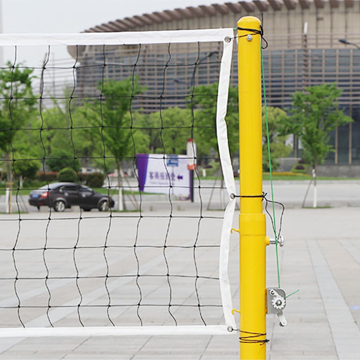 Volleyball Net Set Standard Size Professional Training Mesh Sturdy Outdoor Sports Net for Beach Backyard Court