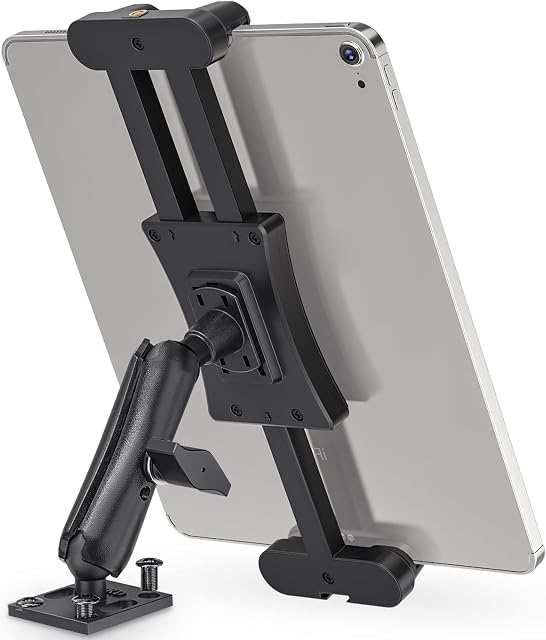 Car Tablet Mount - Heavy Duty Tablet Mount for Car/truck/commercial vehicle dashboard/wall/desktop Car Mount for Apple iPad and Android tablets (all 4.7-13.5 inches)