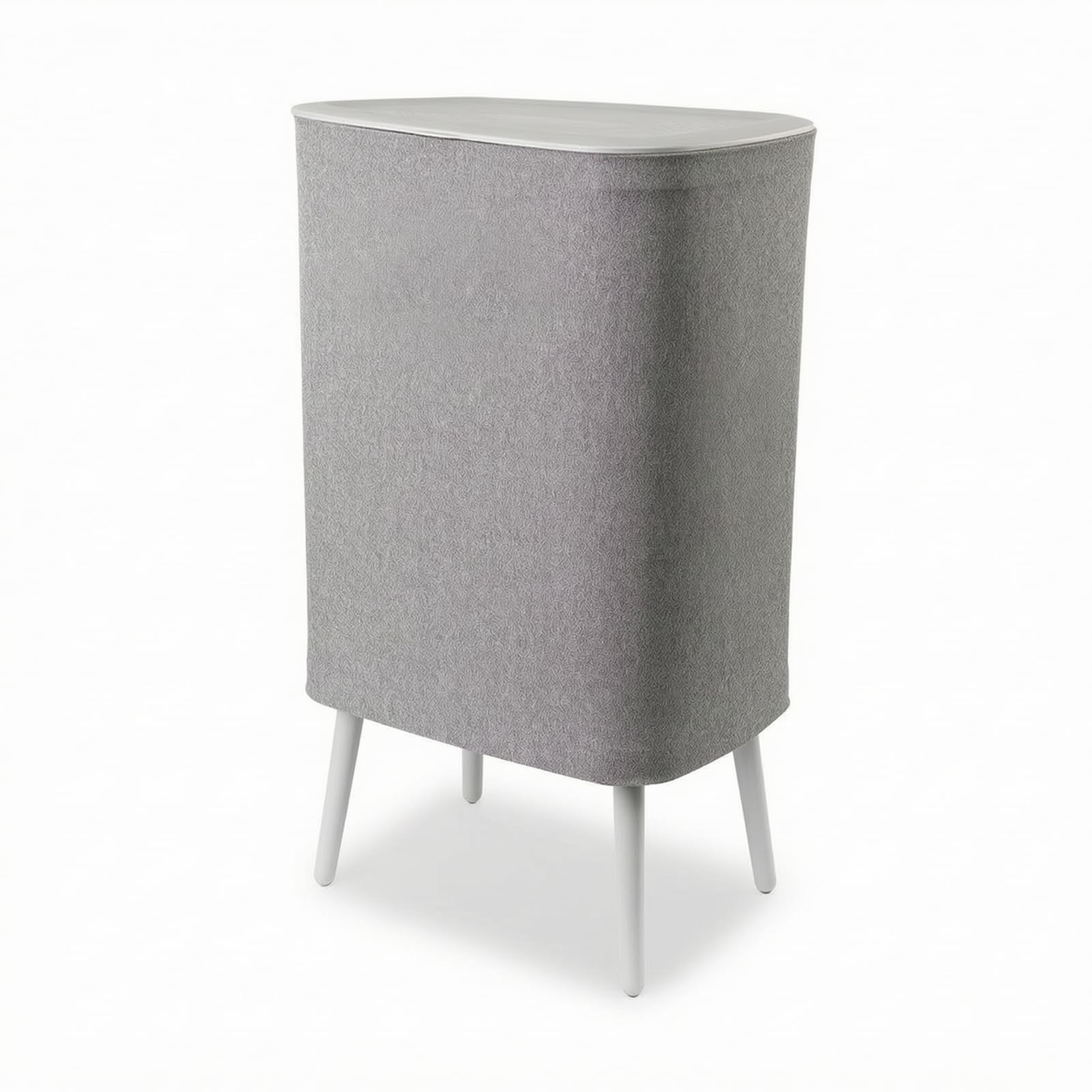 Wäschekorb mit Rollen und Deckel Rollbar Wäschesamml mit Rollen und Deckel Platzsparend für Badezimm, 50L, Modern, Minimalistisch, Mit Rollen, 50L Fassungsvermögen