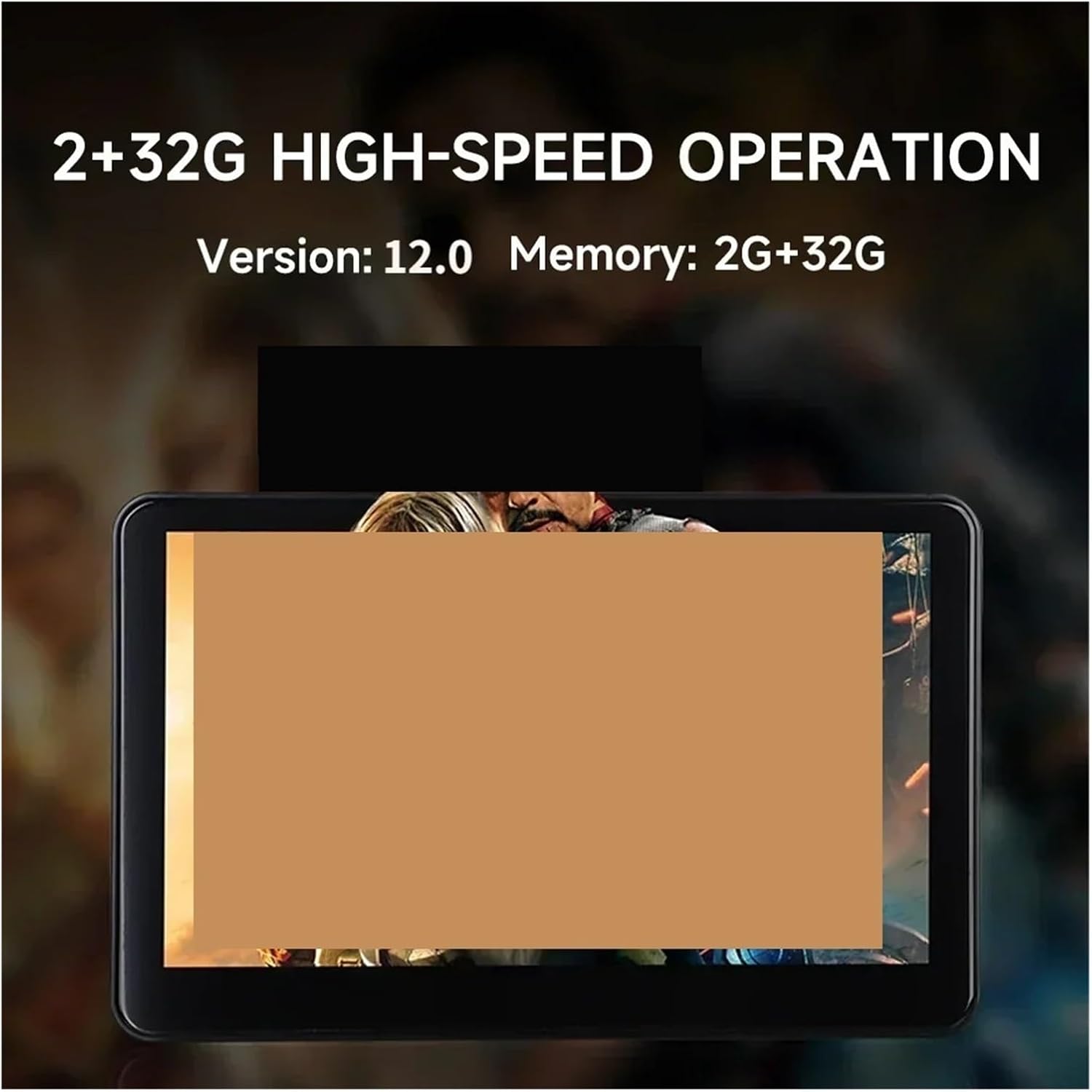 10.1'' 2G+32G Car Headrest Monitor IPS TV Display with RCA AV WiFi Mirroring Car Rear Seat Screen Video Player (10.1 Inch Mp5 2pcs) (10.1 Inch Mp5 1pcs)