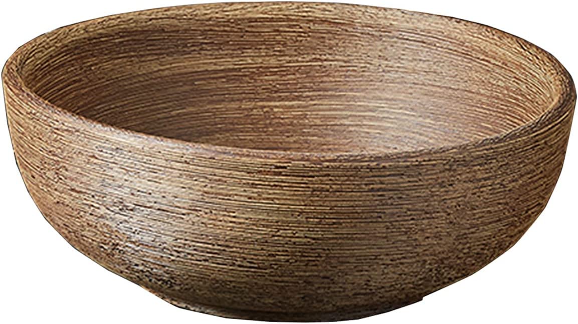 Ceramiczna Umywalka Łazienkowa, Ceramiczna Umywalka Nablatowa, Okrągła Umywalka Nablatowa W Stylu Retro Do Łazienki, Brązowa Umywalka Nablatowa 41X41X1, Brązowa Umywalka