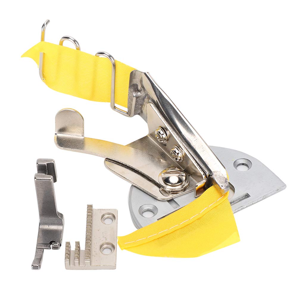 Double Fold Angle Sewing Machine Binding Attachment Folder Lockstitch Industrial Sewing Machine Foot Accessories(30mm)