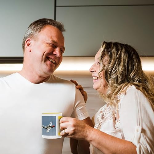 Miniatura 10 de 3dRose mug_97158_4 Farm, colección Vintage Tractor, Wisconsin-US50 DFR0002-David R Frazier - Taza de dos tonos, 11 onzas, negroblanco