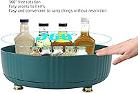 Vista 5 de Lazy Susan Turntable, Round 360 Rotating Spice Organizer Rack Multifunctional Spinning Lazy Susan Display Tray, Non Skid, for Kitchen Countertop