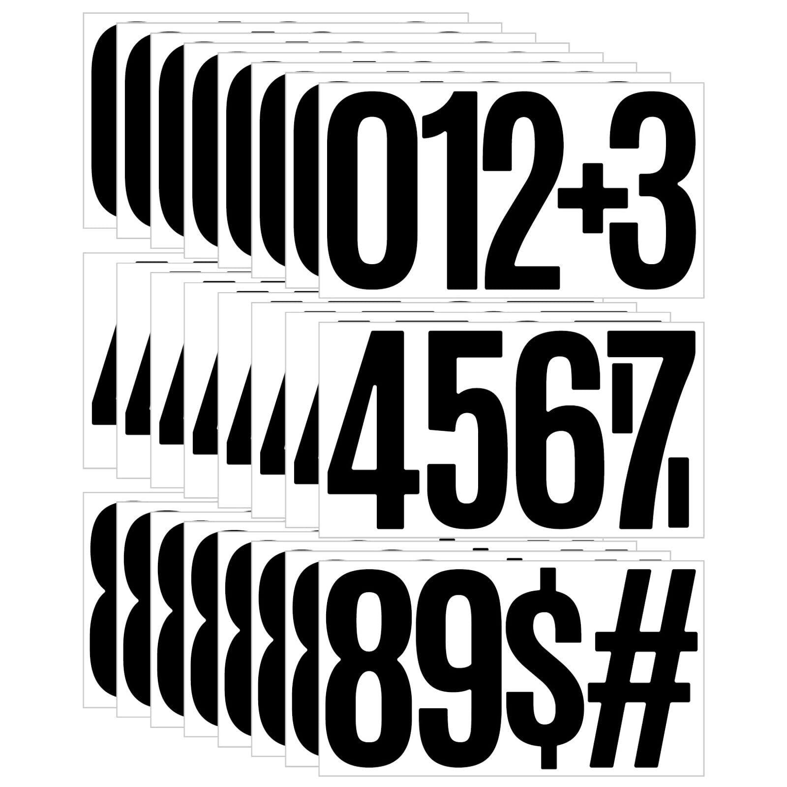 Chiffres Adhesifs Nuéro Autocollant Pour L'intérieur Et L'extérieur