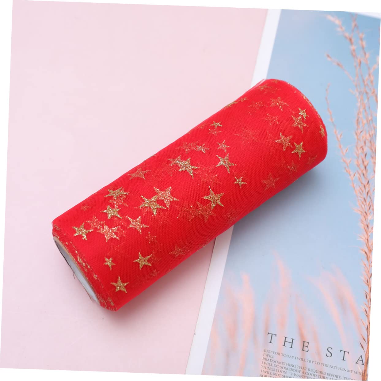 ULDIGI Rolls 9x0.15m Wedding Gauze Roll DIY Craft Yarn Table Skirt Decoration for Events