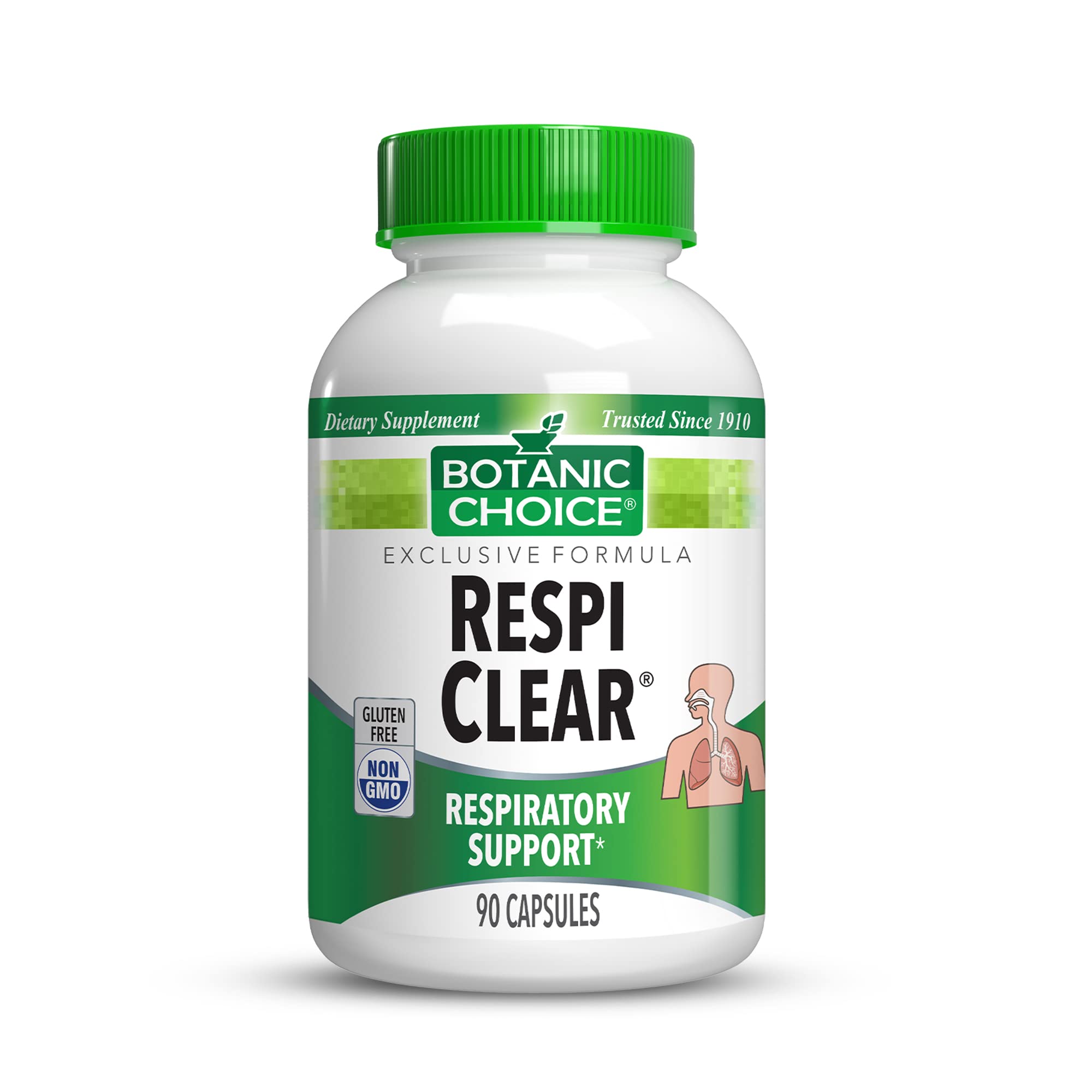 Botanic Choice Respi Clear - Respitory and Immune Support Supplement - Lung Health and Respiratory Health - 90 Capsules