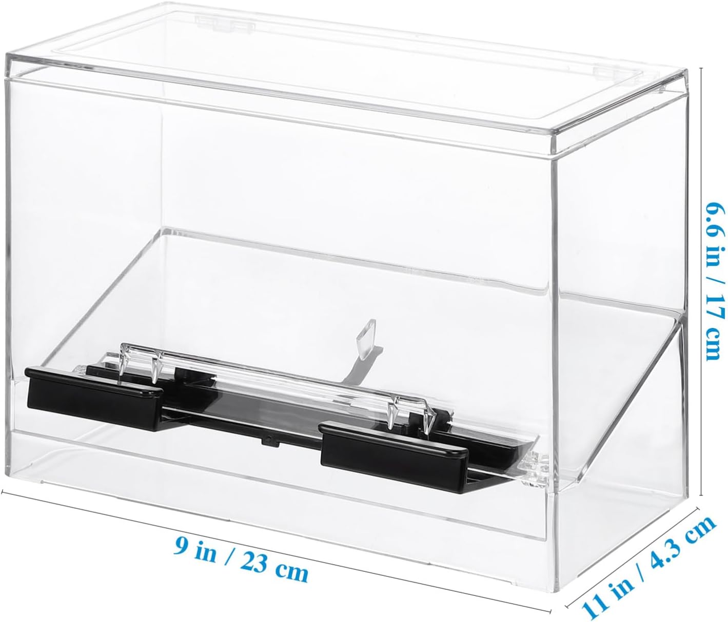 Gadpiparty Transparent Acrylic Pressing Straw Dispenser Box Straw Container for Home Kitchen Bar Practical Self-service Holder with Break-resistant Design for Organizing Drinking