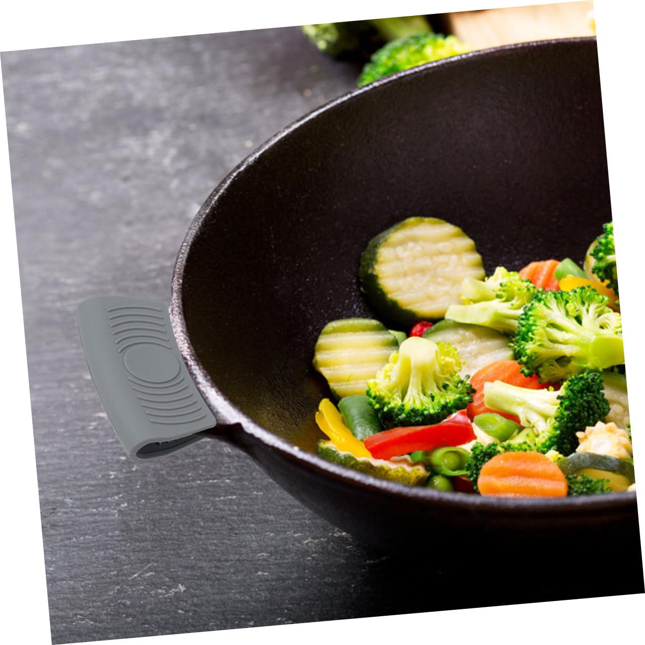 Copri Manici Pentola 8 Pezzi In Silicone - Antiscivolo E Anti-calore, Multicolore, Per Cucina - Foto 7