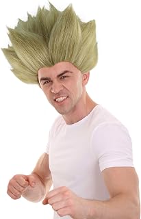 Adult Men's Blonde Color Spiked Cosplay Anime Gamer Wig