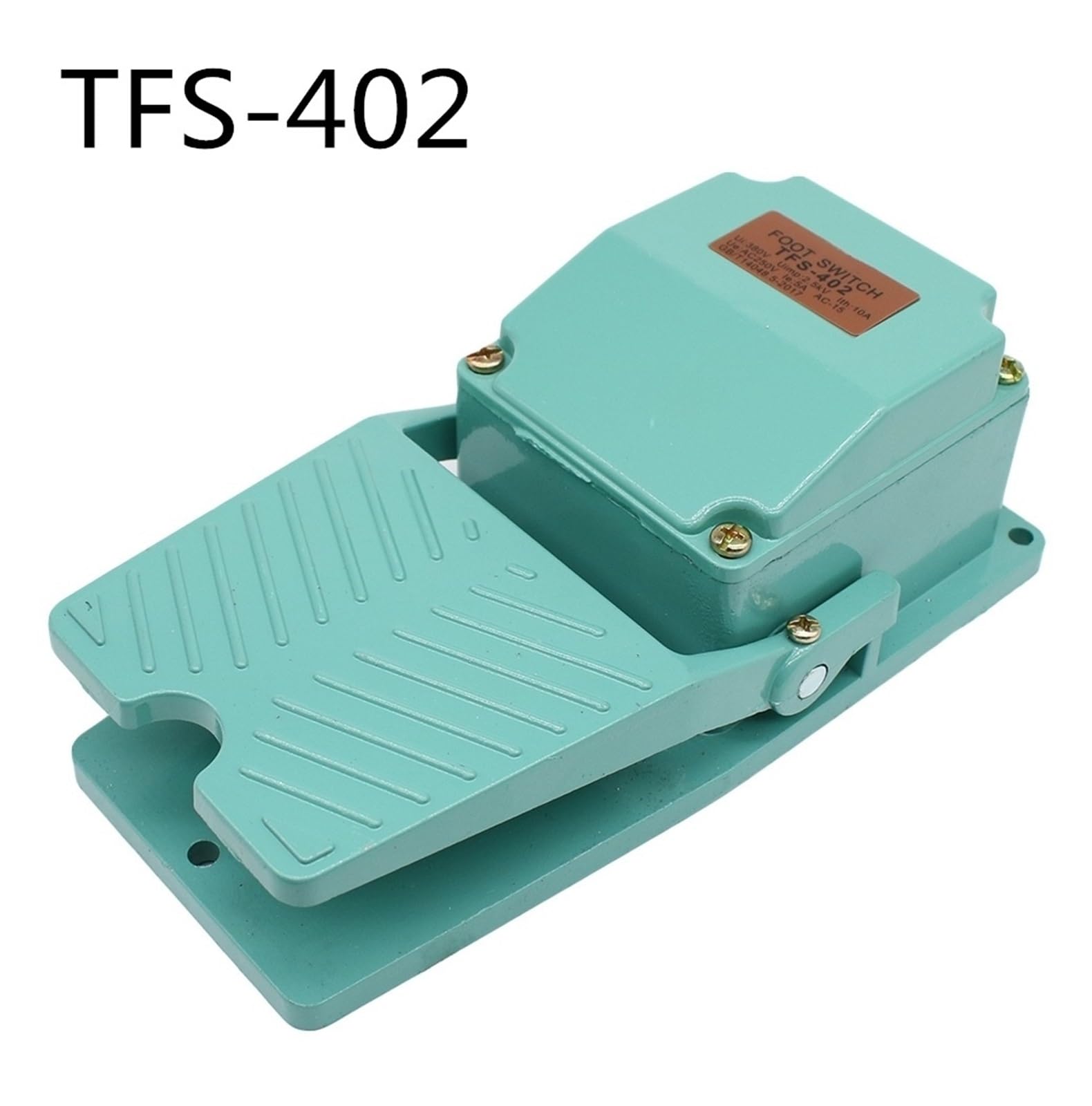 Interruttore a pedale industriale momentaneo, Interruttore a pedale momentaneo a pedale AC 250V 15A 1NO 1NC TFS-402