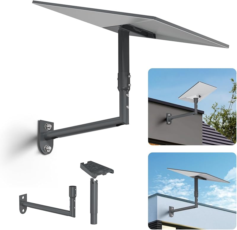 Starlink Mount, 360° Adjustable Starlink Wall Mount Aluminum Alloy Starlink Gen 3 Wall Mount with Starlinks Gen 3 Pipe Adapter for Starlink Standard 4/4X/Gen 3/Gen 2/Mini