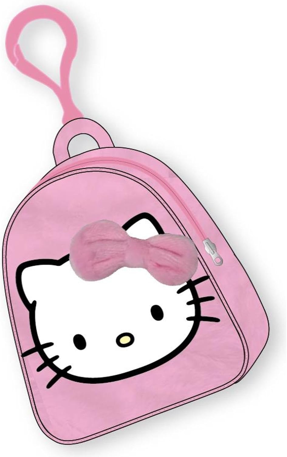 Hello Kitty Plush Soft Wallet Official Hello Kitty Design Zip and Compact Size for Coin Storage