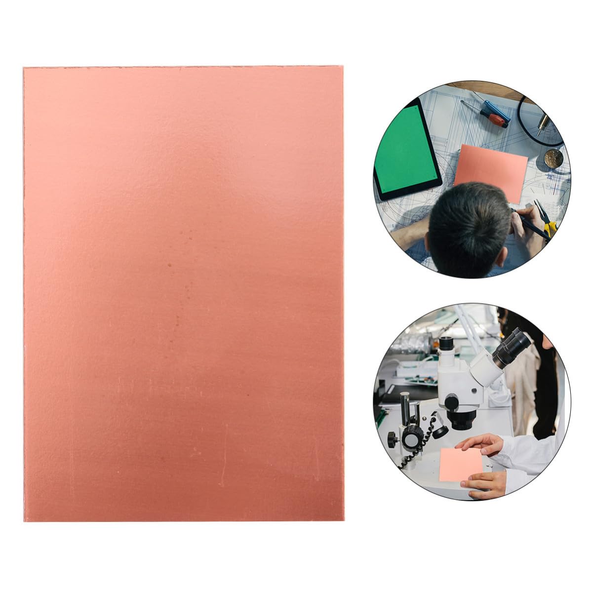 Circuit Board Thick Plate Copper Clad X10cm 20pcs Single-Sided | 1.5mm Board Size, Tin Spray Process, Practical Electrical Supply, Ultra-small Format for Circuit Accessories