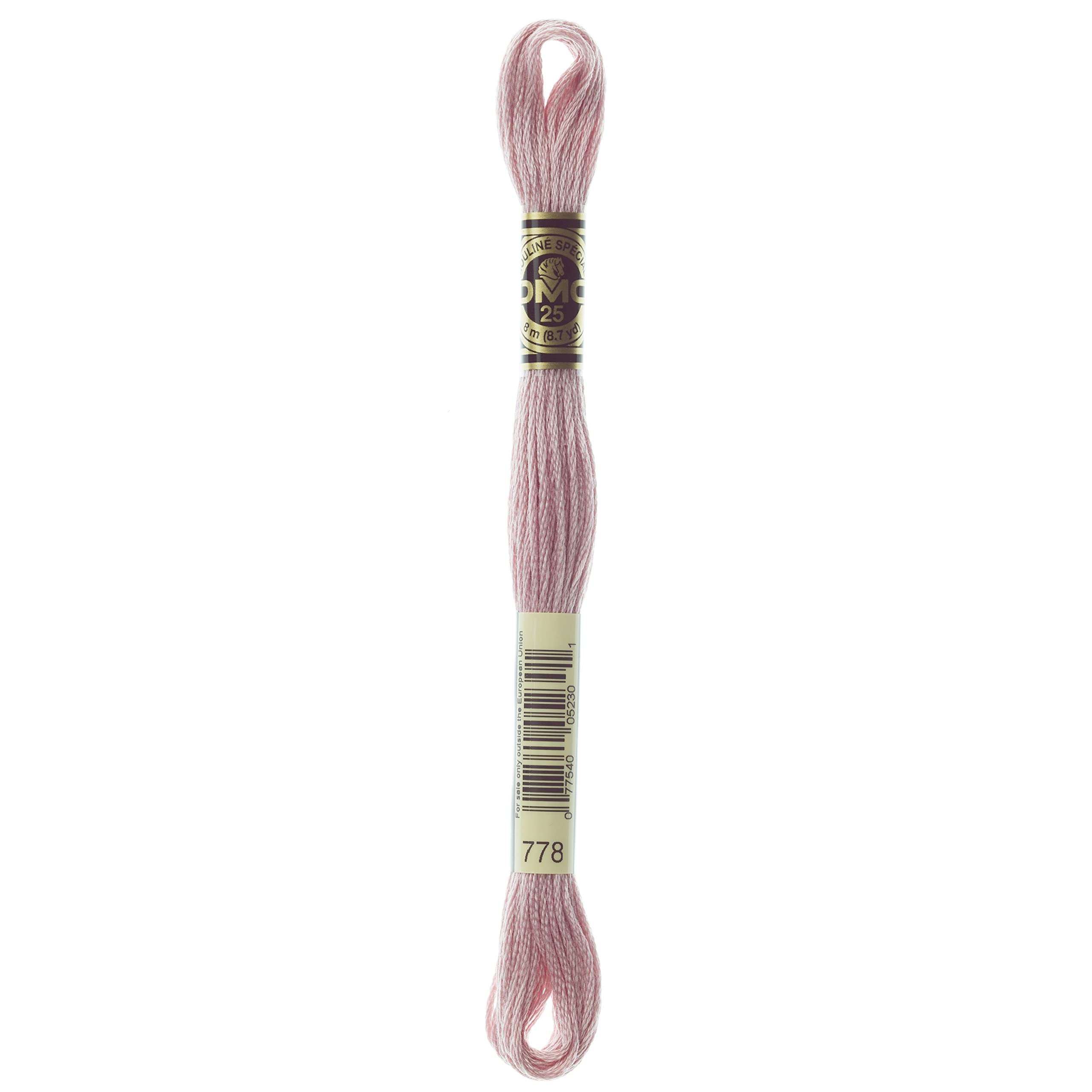 DMC 6-Strand Embroidery Cotton Floss, Very Light Antique Mauve
