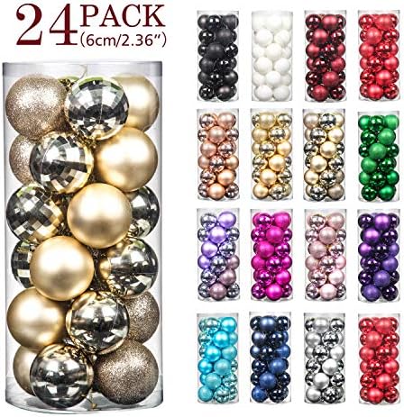 24pcs Christmas Balls Ornaments
