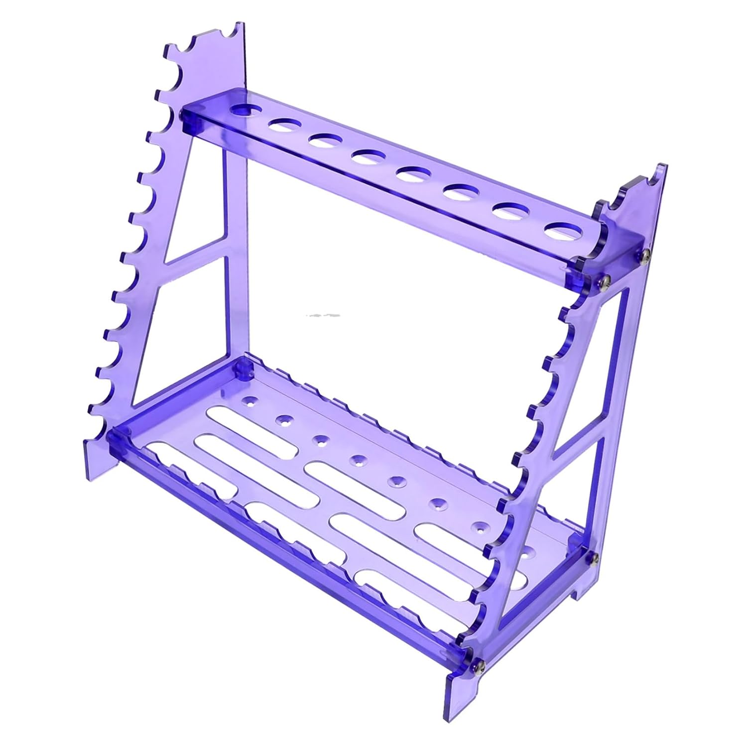 Detachable Purple Laboratory Pipette Stand Multi-Purpose Pipette Holder for Experiments Portable Plastic Rack Storage for Multiple