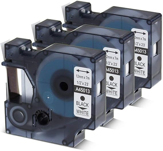 Replace for Dymo D1 Label Maker Refills 45013 S0720530 Label Tape