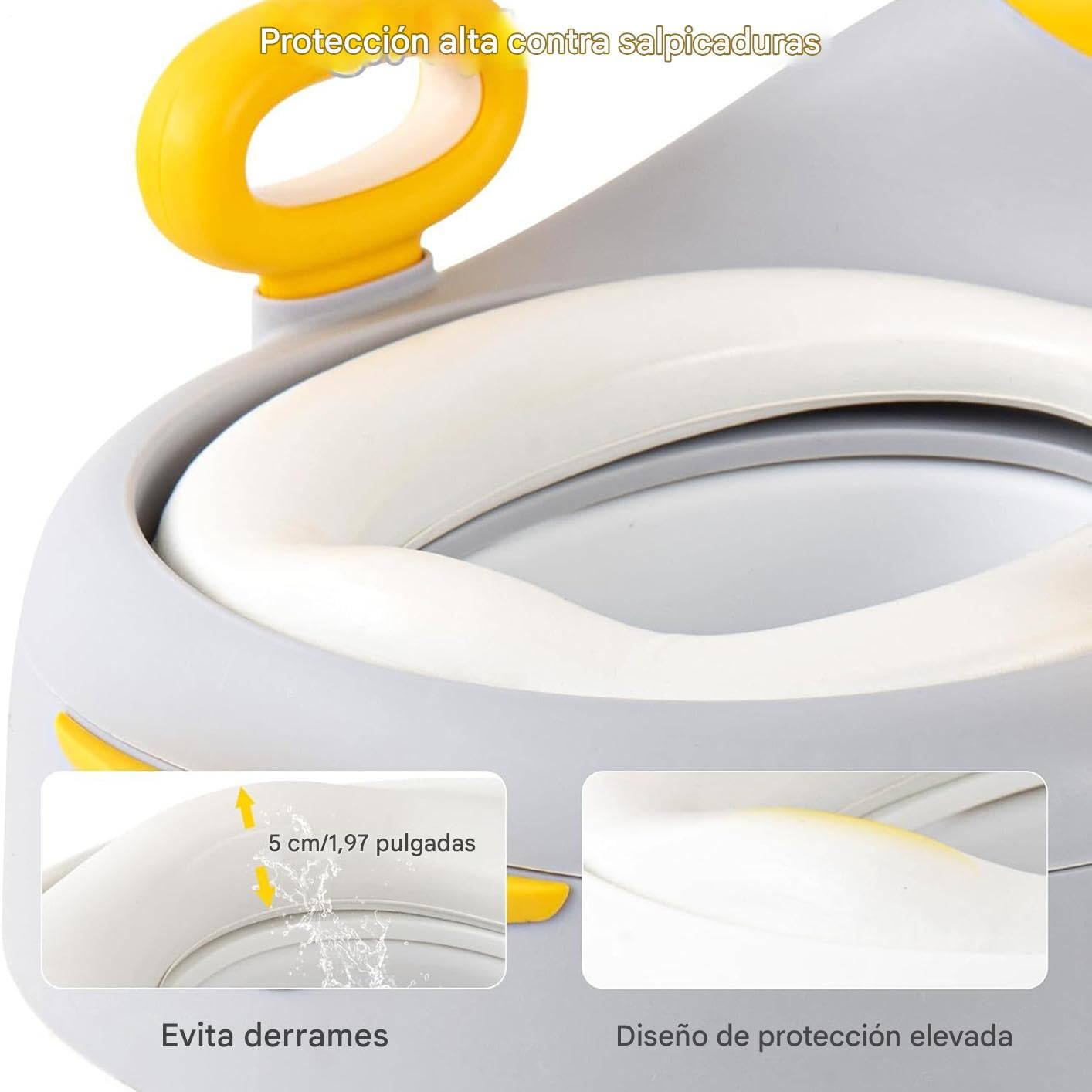 Orinal Para Niños Aprendizaje Aseo Orinal Infantil De Aprendizaje | con Asiento Acolchado 1 a 6 Años Niños Niñas Guardería Viaje