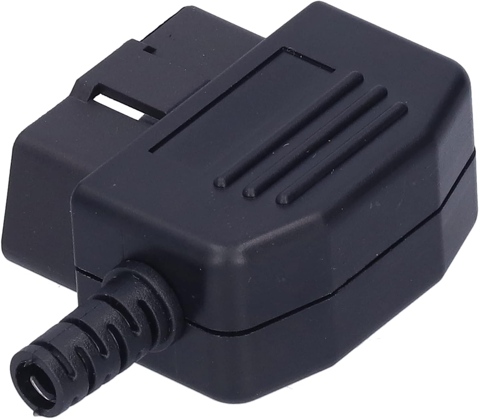 OBD2 16 Pin Male Connector Universal ABS Diagnostic Tool Adapter with Waterproof Housing Suitable for Most Cars