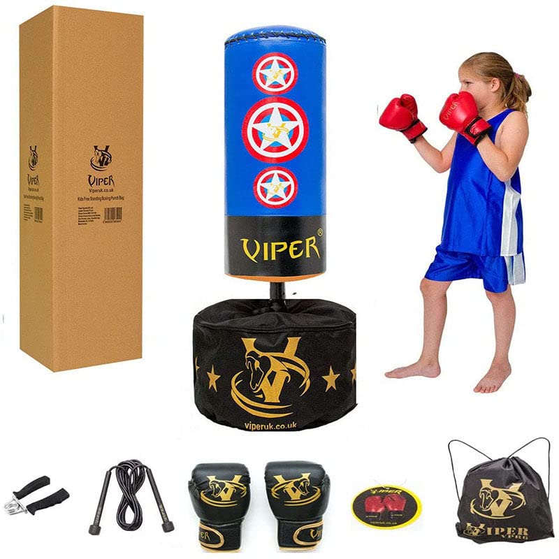 Buy Viper Kids Free Standing Boxing Punch Bag Set Free Gloves Children Junior Adjustable Height