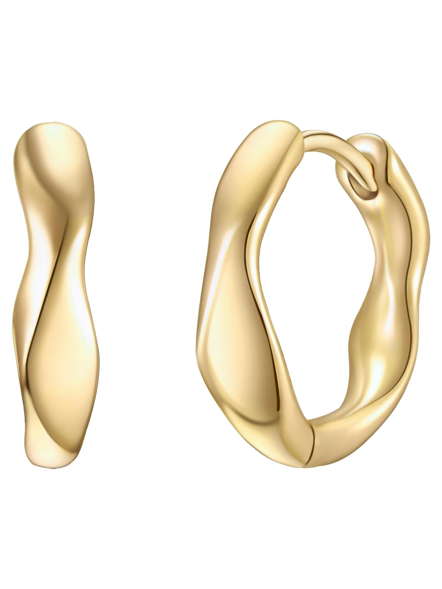 Glanzstücke München Damen Ohrringe 925/- Sterling Silber gelbgold