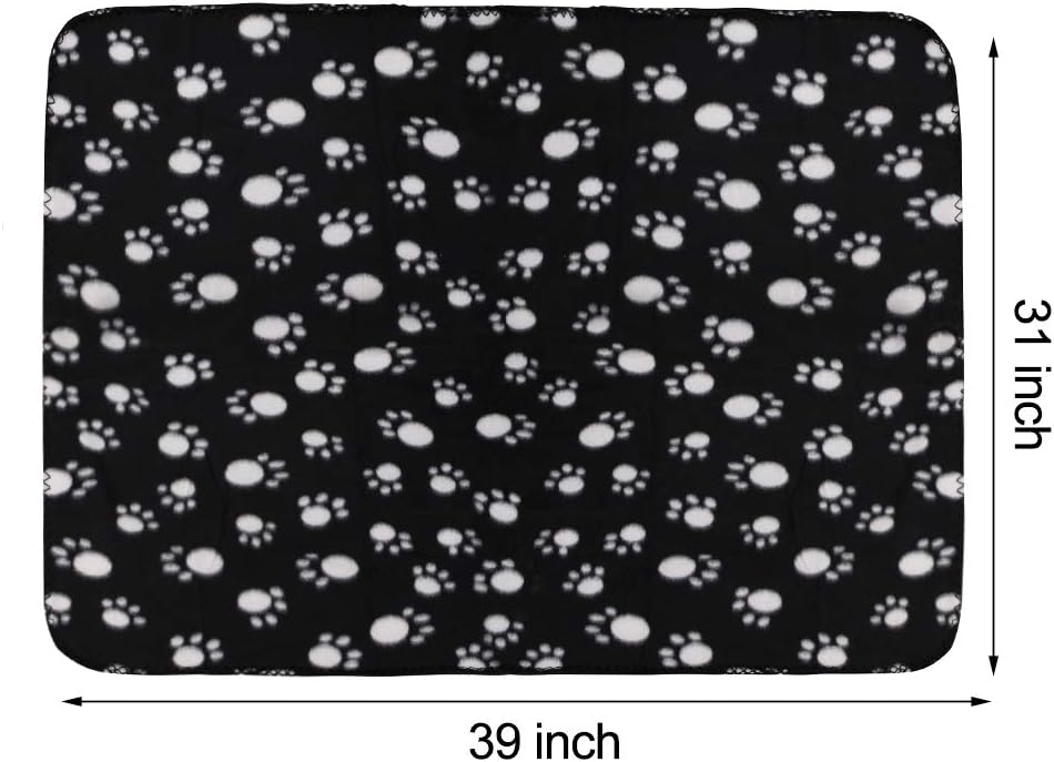 Comsmart Warm Paw Print Blanket/Bed Cover for Dogs and Cats