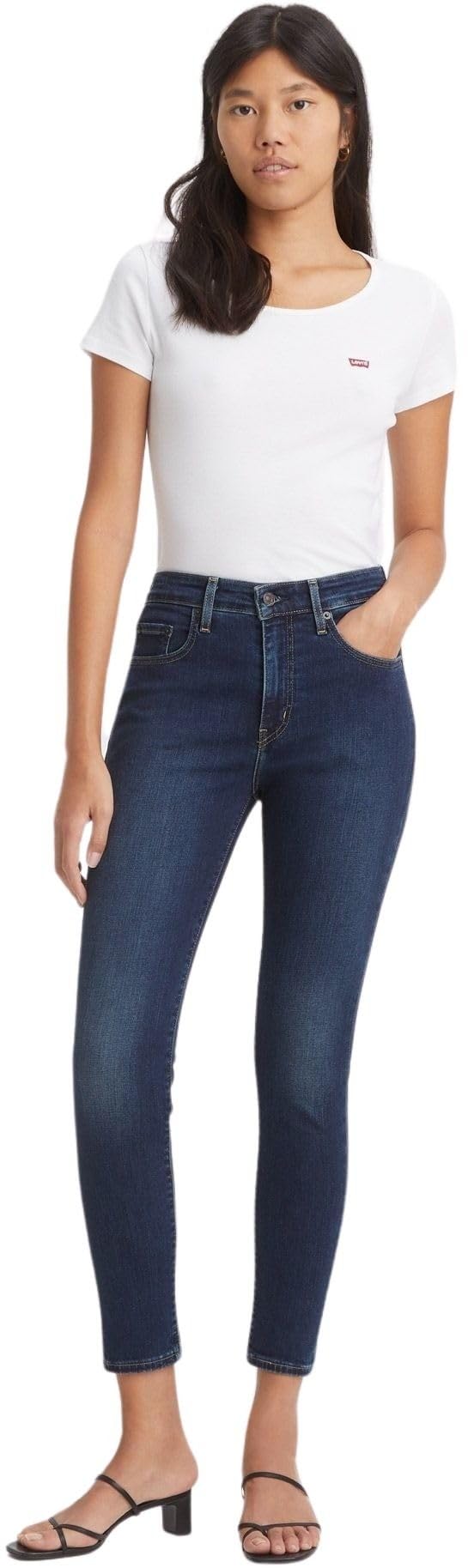 Levi's Women's Blue Swell 721 High Rise Skinny Jeans, 26W / 32L