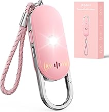 ISEYOU Alarme Personnelle Anti Agression, 130dB Porte-Clé Alarme avec Double Haut-Parleur, Flash LED Puissant et Avertisseur de Batterie Faible, Kit d'Auto-Défense pour Femmes/Enfants/Personnes âgées